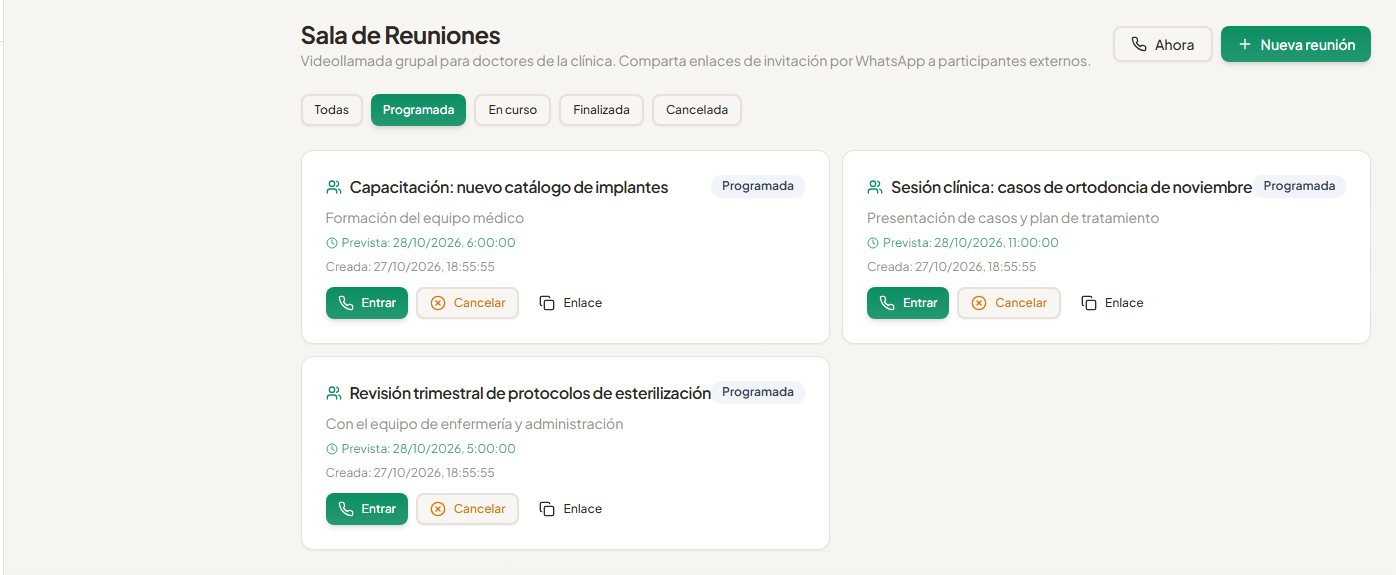 Reuniones programadas